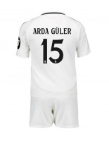 Real Madrid Arda Guler #15 Domácí dres pro děti 2024-25 Krátký Rukáv (+ trenýrky)